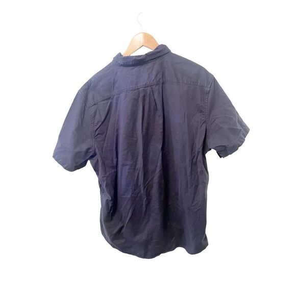 Goodthreads Blue Cotton Button Down Casual Short‎ Sleeve Shirt - Picture 2 of 4